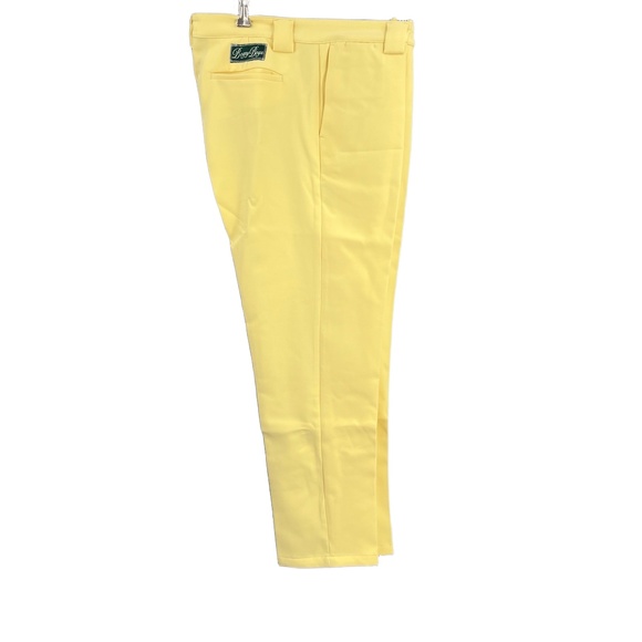 Bogey Boys The Best Pants Yellow Golf Stretch Trouser Tailored Fit Size 32 New